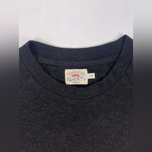 Faherty Dark Gray Crewneck Top